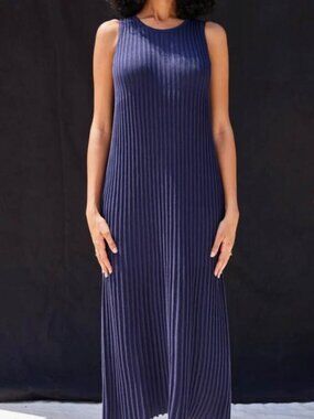 Misha and Puff Martha Accordion Dress in Maritime